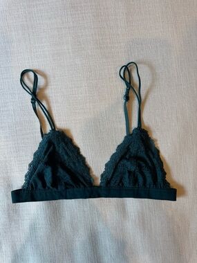 Urban Outfitters Lace Triangle Bralette - Teal / Dark Green